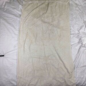 Vintage Stevens White Bath Towel 53x29.5 Made In USA Summer Solid